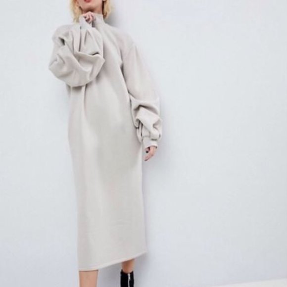 ASOS Dresses & Skirts - NWT ASOS WHITE Oversized Sweat Dress sz 14